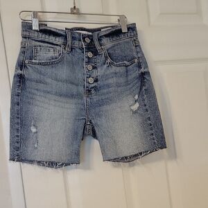 Denim Button-Fly Women's Shorts